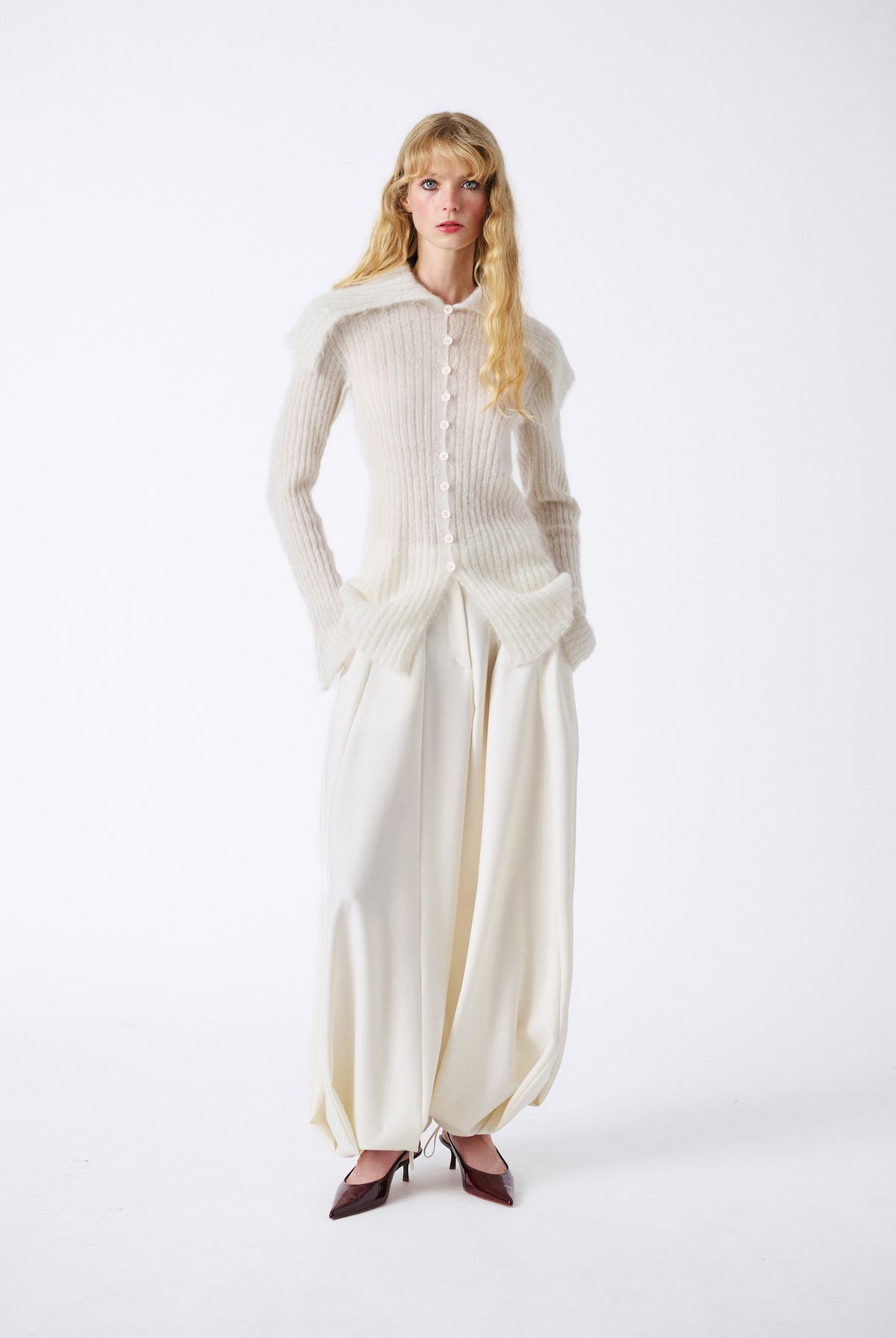 Mabel Cardigan - Off White — view 1