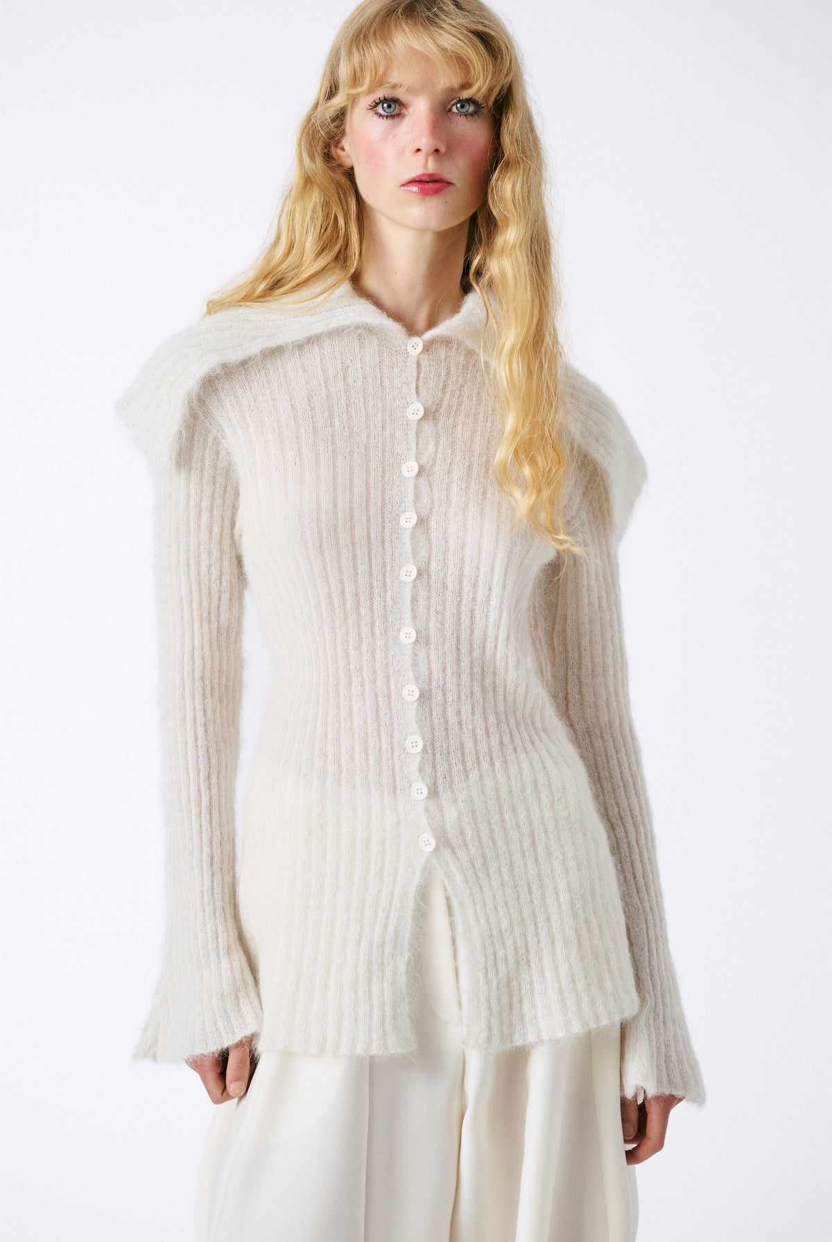 Mabel Cardigan - Off White — view 2