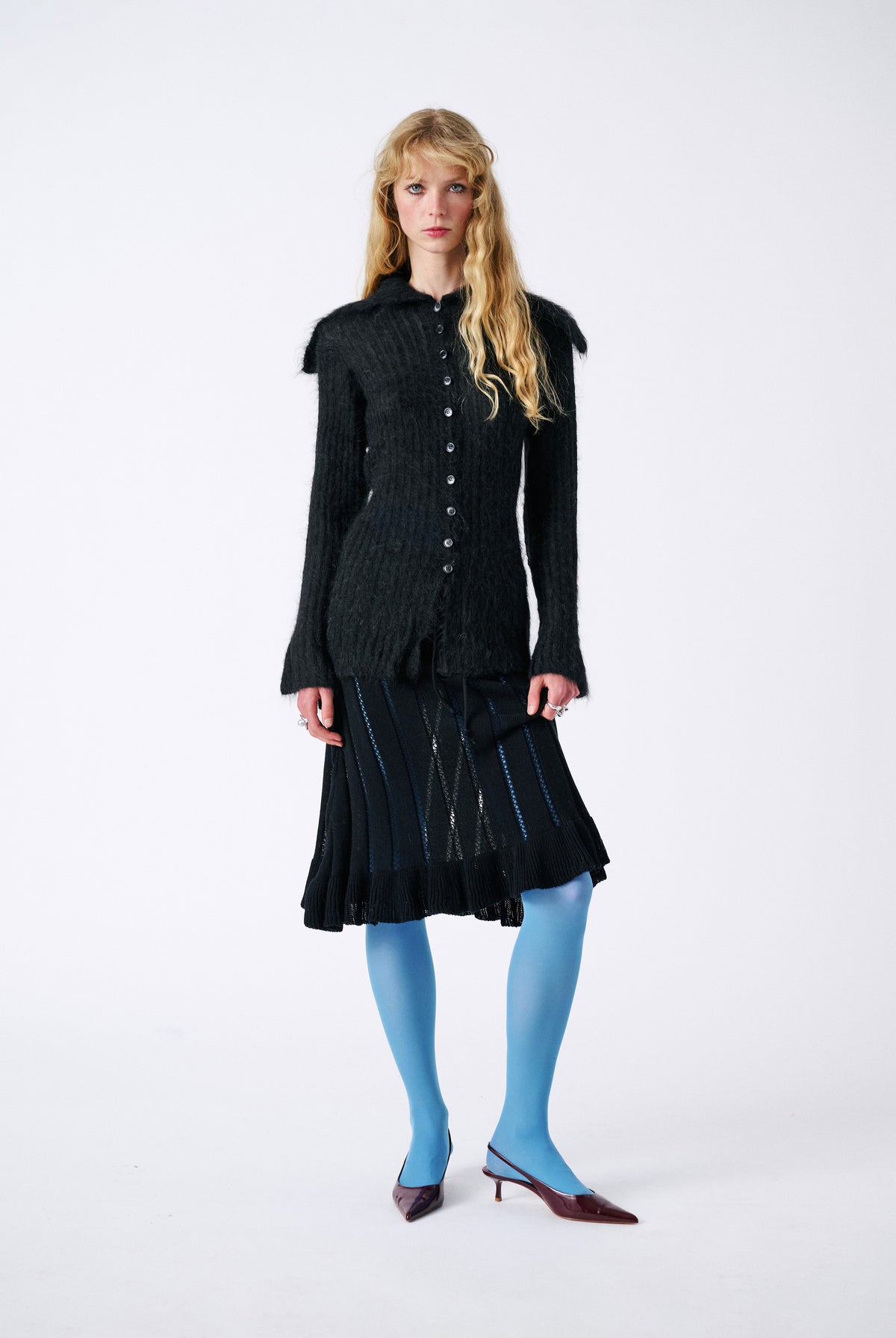 Mabel Cardigan - Black Onyx — view 1