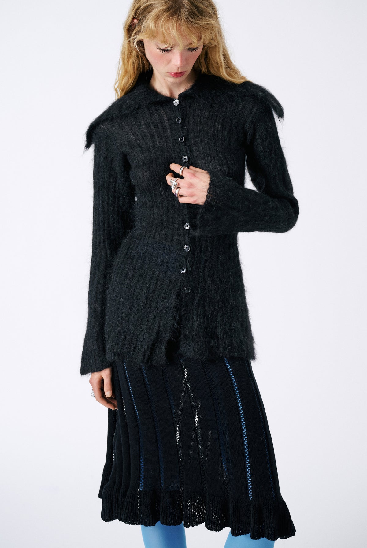 Mabel Cardigan - Black Onyx — view 3
