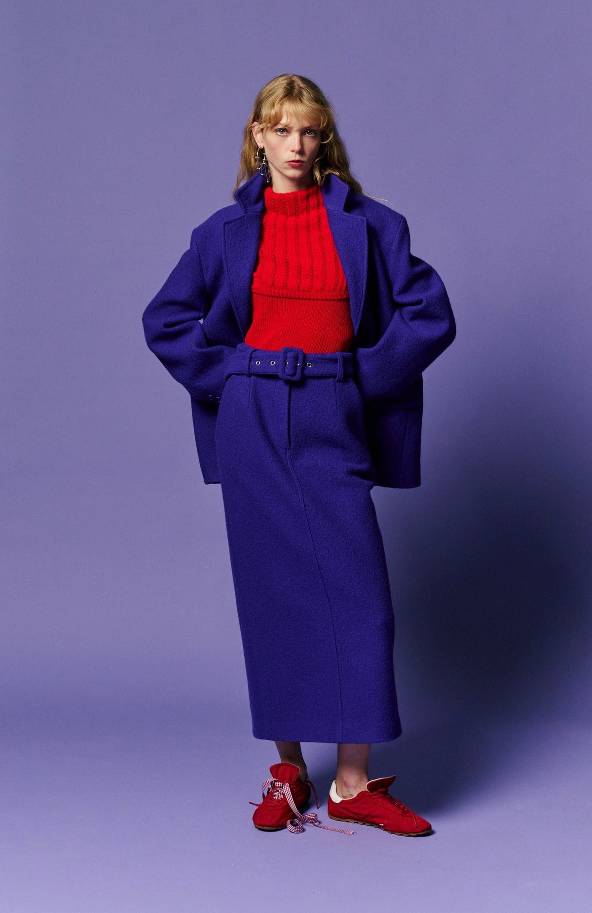 Dahlia Midi Skirt - Violet — view 7