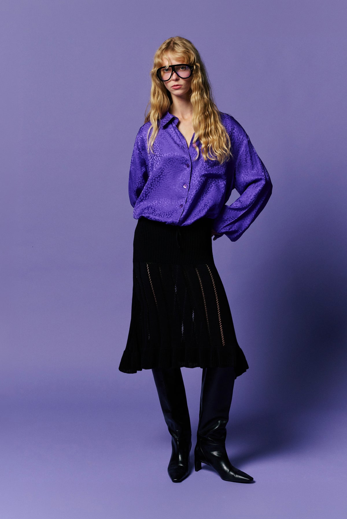 Charlie Shirt Purple – image 3 of 5