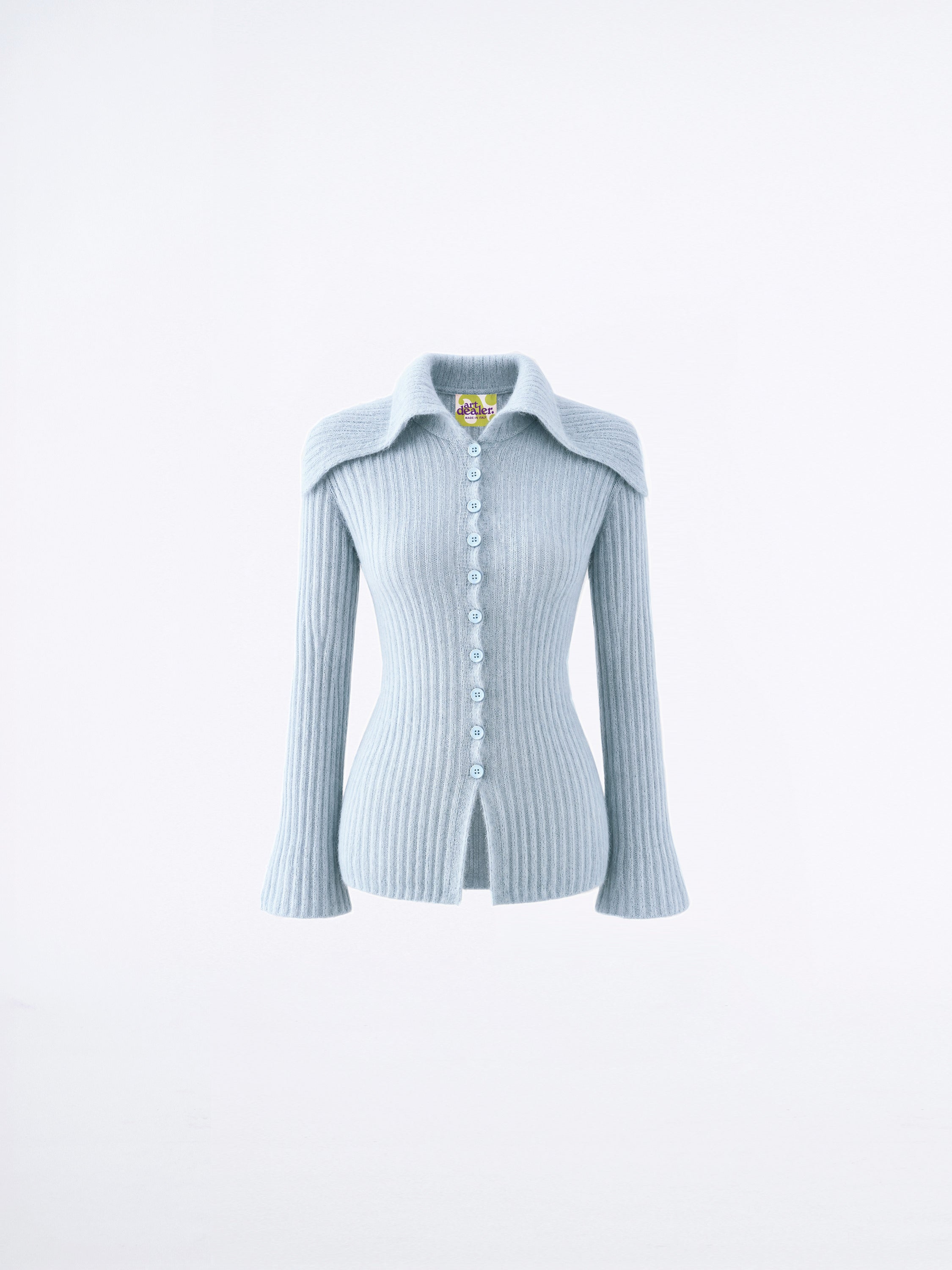 Mabel Cardigan - Light Blue — still life
