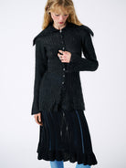 Mabel Cardigan - Black Onyx — view 3