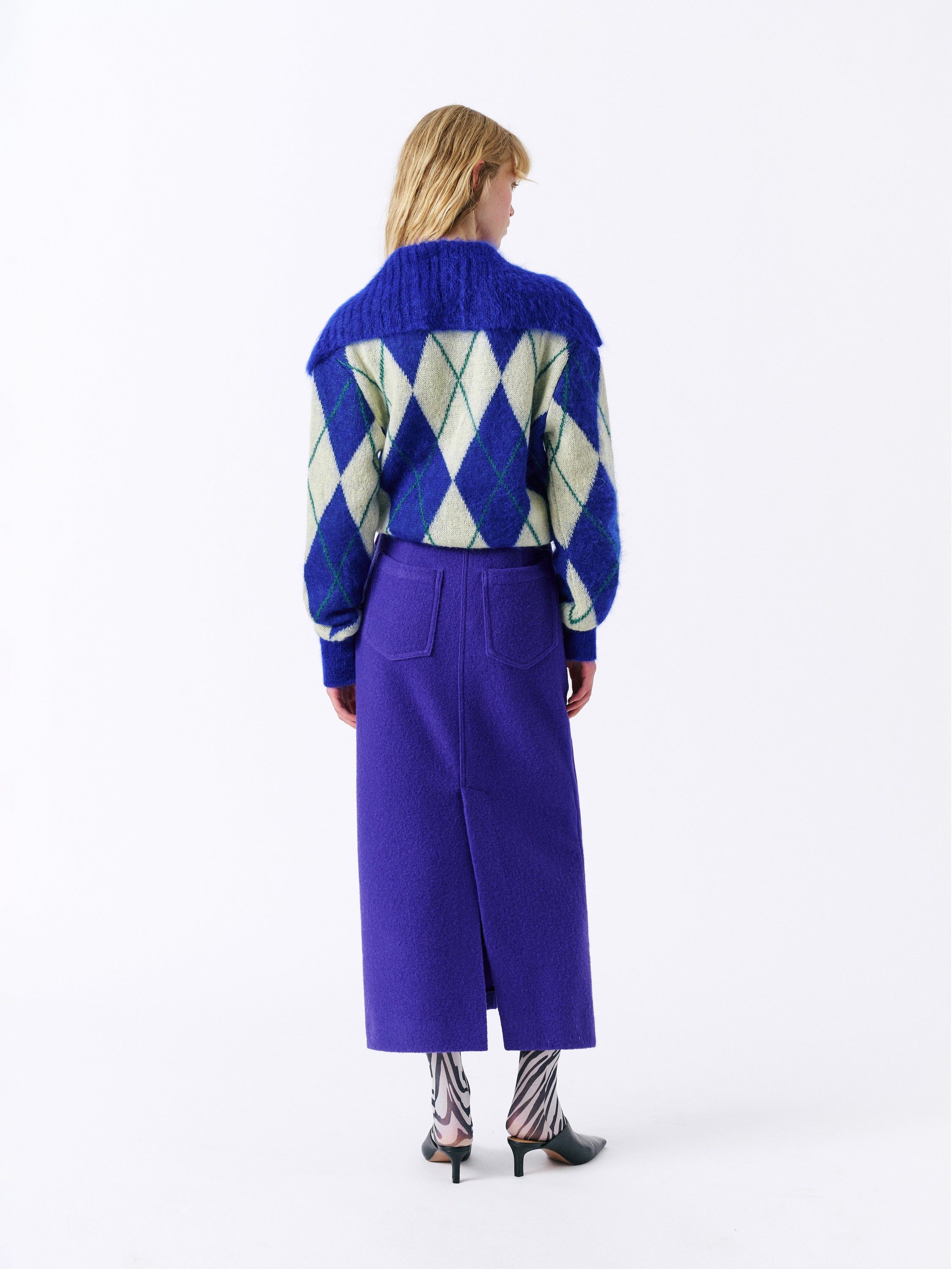 Dahlia Midi Skirt - Violet — view 3