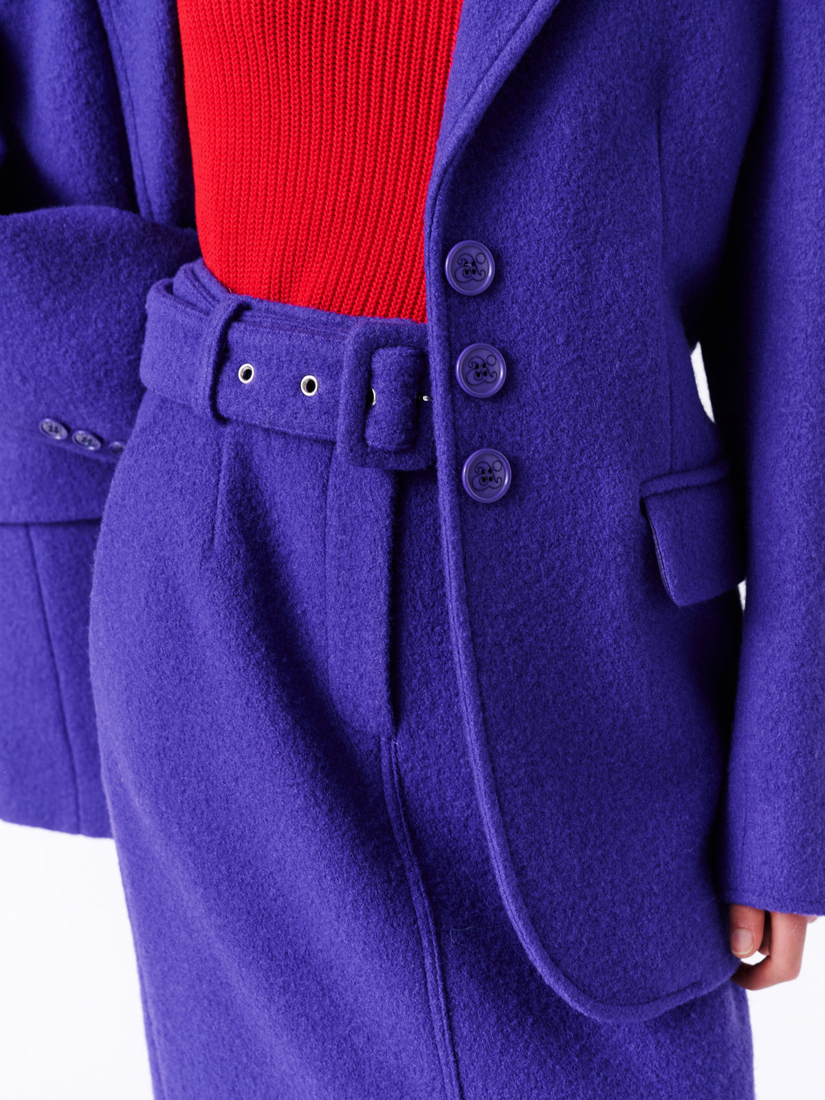 Dahlia Midi Skirt - Violet — view 5