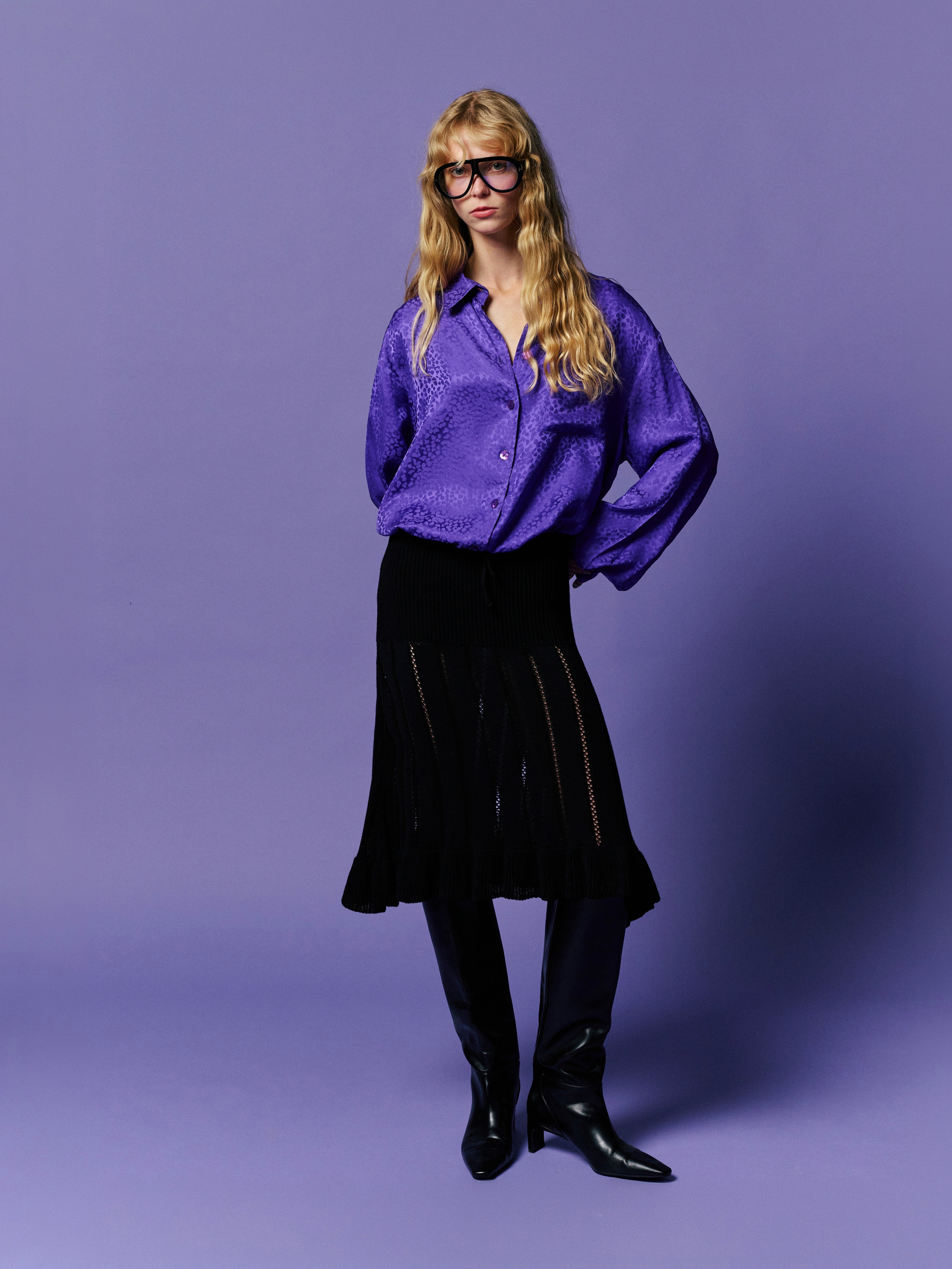 Charlie Shirt Purple – image 3 of 5