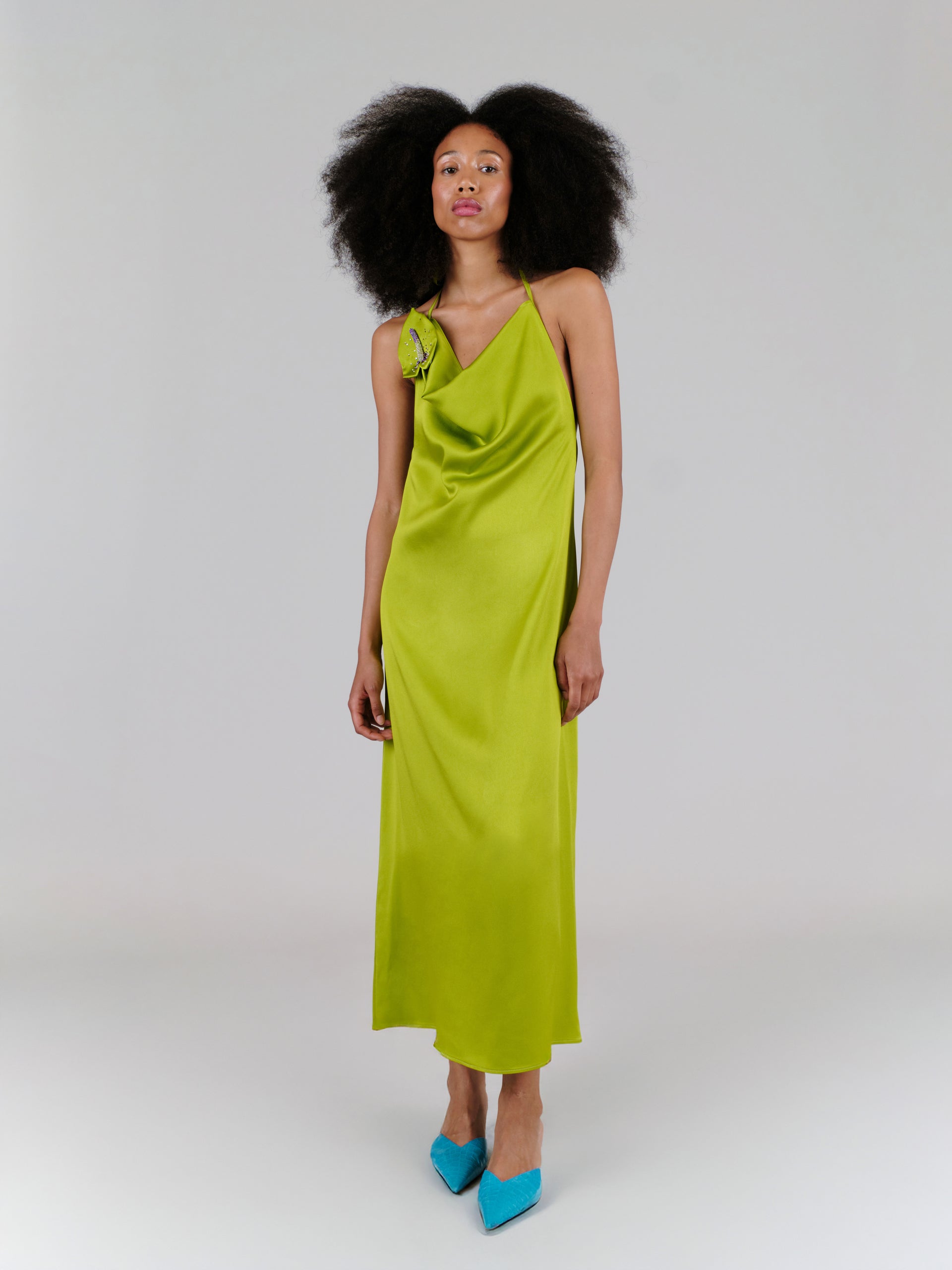 Rachel Dress Salted Green*  Art Dealer