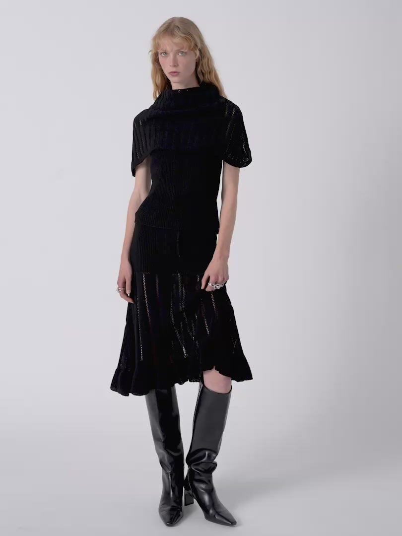 ADFW26026 HQ-2026-09-22 video 1/1 – Bruschetta Skirt Black